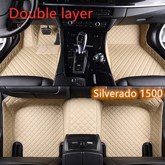 Car Fully Surrounded Leather Floor Mat Pad All Weather Protection