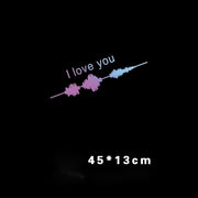 Car Electrocardiogram Creative Sound Wave Chart Car Sticker