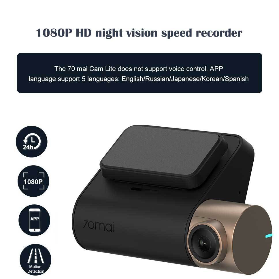 70 Miles Smart WIFI Recorder Pro Starlight Night Vision Edition 1080P HD 24H Parking Monitor 1920X1080 500mAh FOV 130 Degree