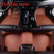 Car Fully Surrounded Leather Floor Mat Pad All Weather Protection
