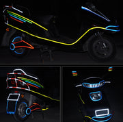 Car and motorcycle bicycle reflective stickers mountain bike luminous stickers dead fly bicycle wheel body sticker