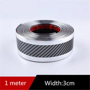 Car Carbon Fiber Pattern Door Sill, Decorative Protective Sticker