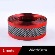 Car Carbon Fiber Pattern Door Sill, Decorative Protective Sticker