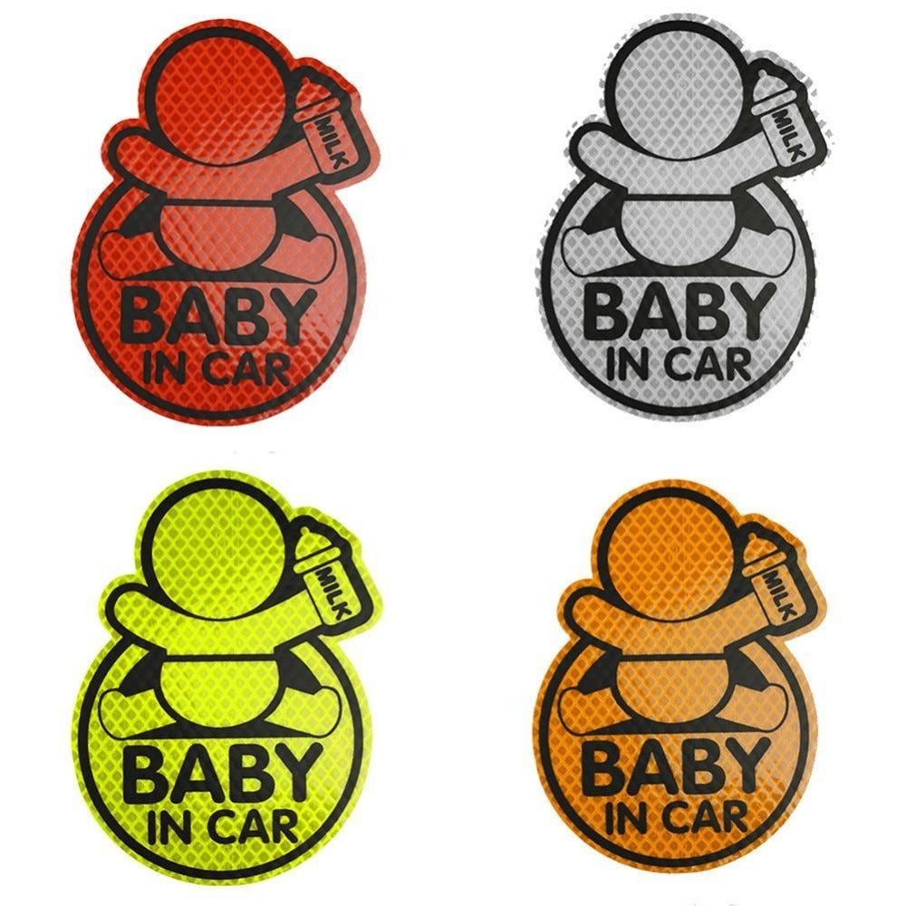 Car Reflective Stickers, Baby In Car Reflective Car Stickers, Car Reflective Warning Stickers