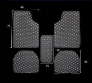 Universal Right Rudder Foot Pad Leather Quilted Embroidered Full Surround