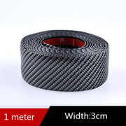 Car Carbon Fiber Pattern Door Sill, Decorative Protective Sticker