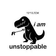 Cute Cartoon Dinosaur Car Car Sticker